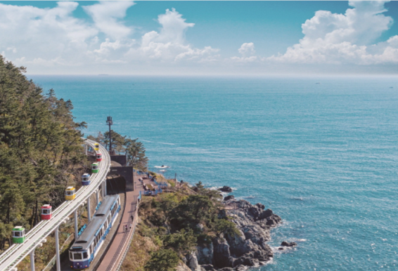 釜山X the SKY与海云台绿色铁路